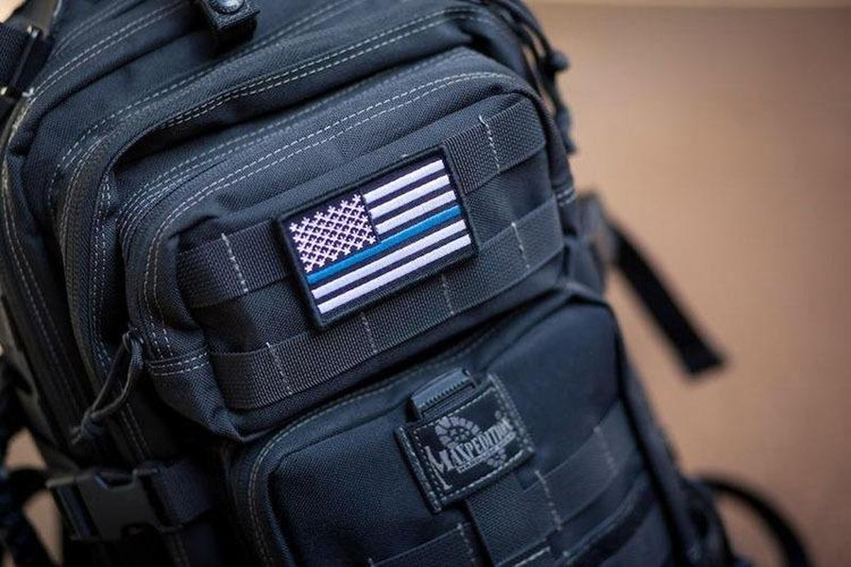 Tactical USA Flag Patch with Removable Backing