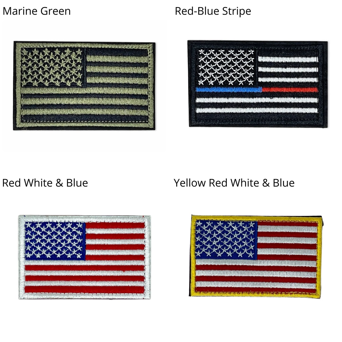 Tactical USA Flag Patch with Removable Backing