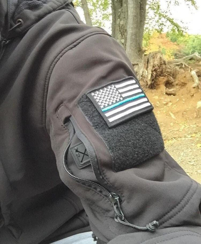 Tactical USA Flag Patch with Removable Backing