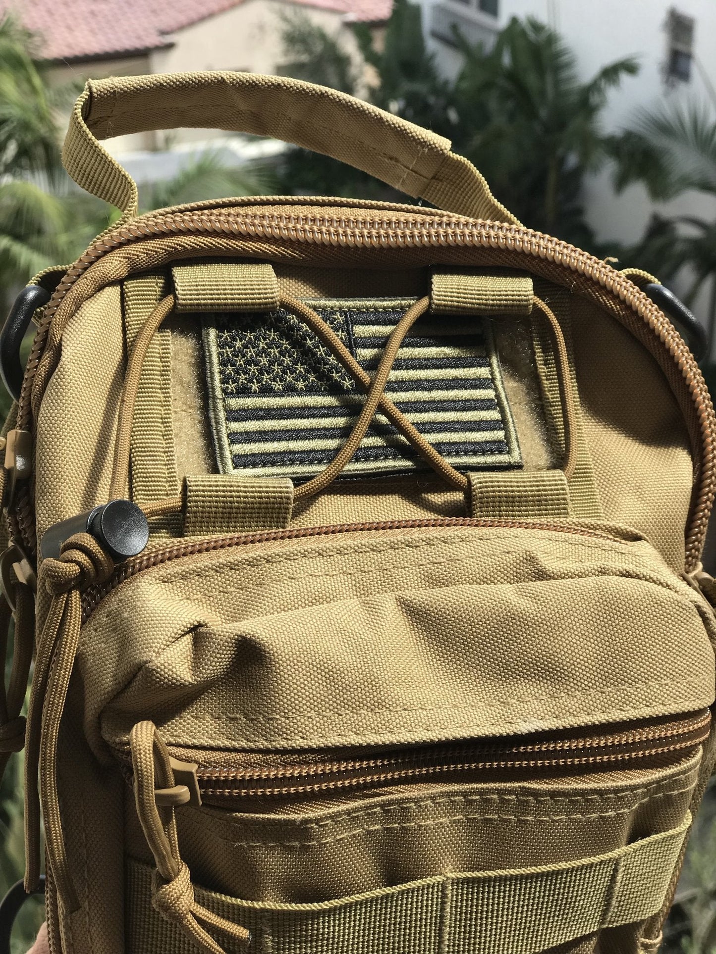 Tactical USA Flag Patch with Removable Backing