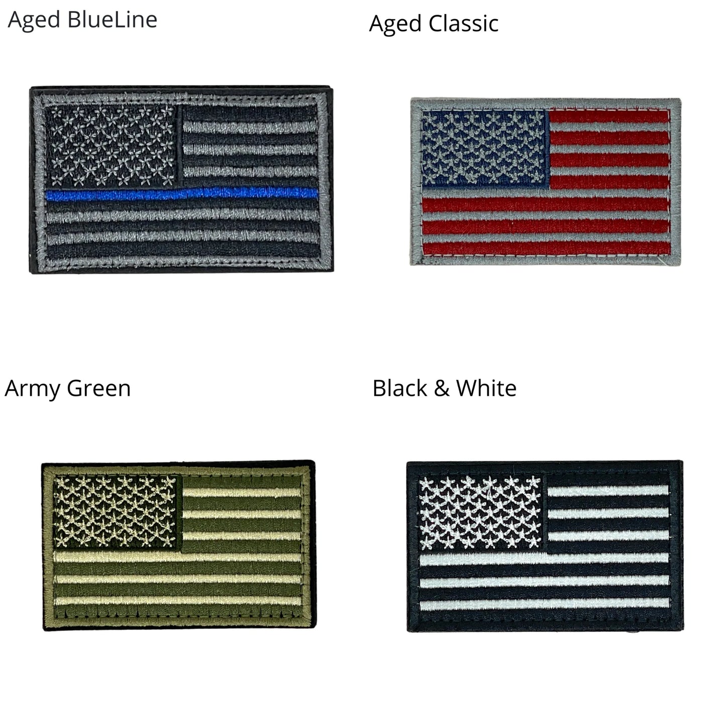Tactical USA Flag Patch with Removable Backing