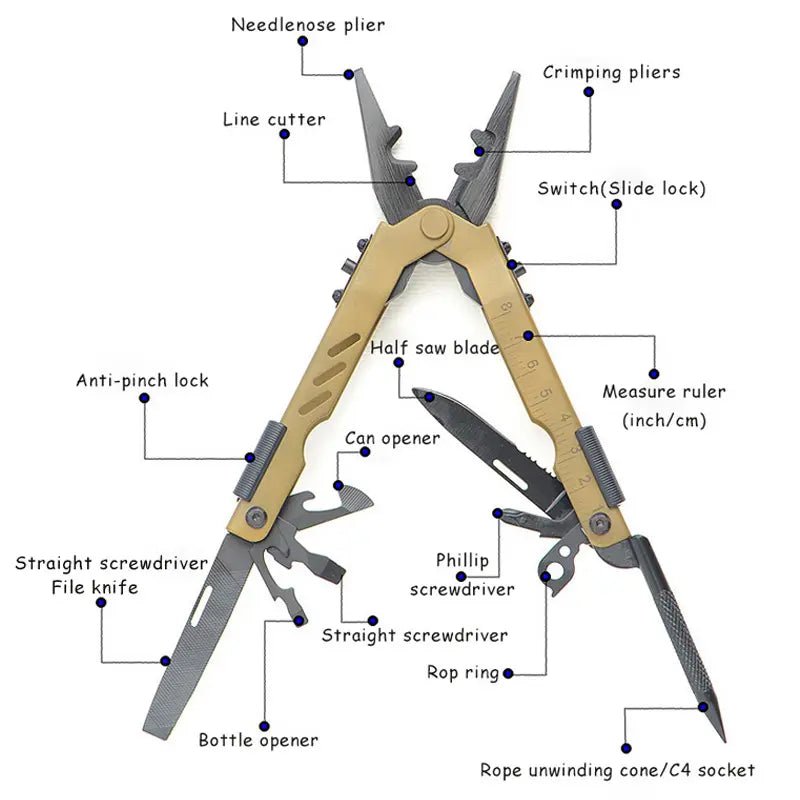 Nomad Tactical Stainless Steel Multitool