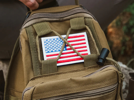 Tactical USA Flag Patch with Removable Backing