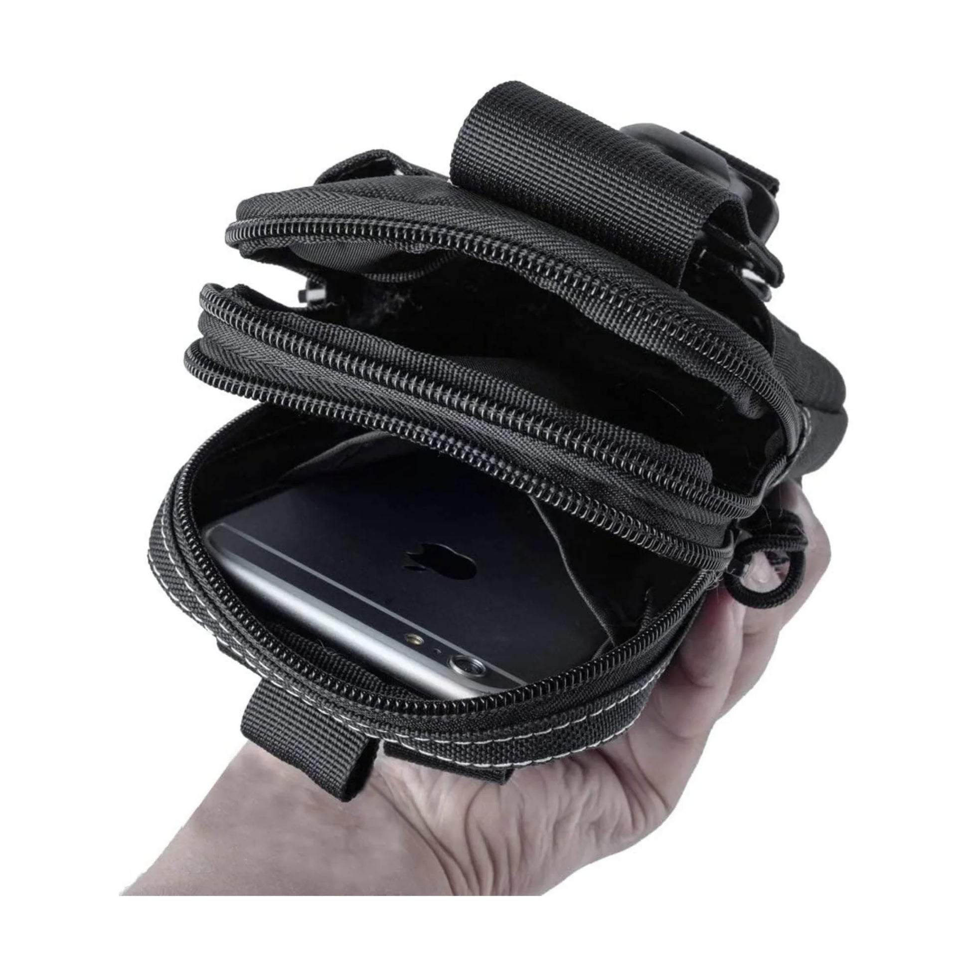Tactical MOLLE Military Waist Pouch for Hiking, Running, and Outdoor Activities