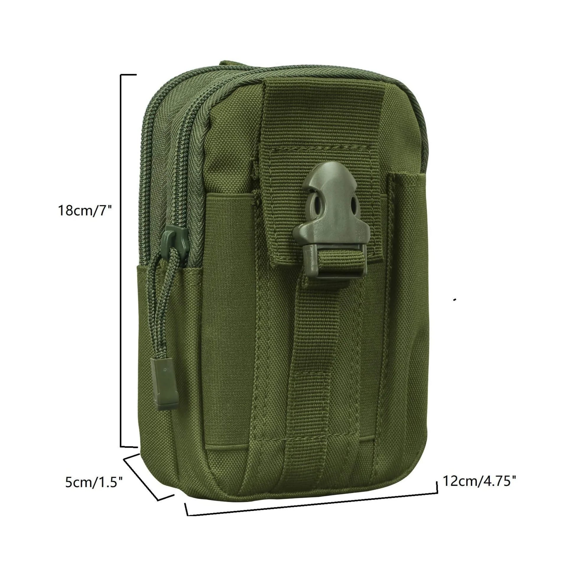 Tactical MOLLE Military Waist Pouch for Hiking, Running, and Outdoor Activities