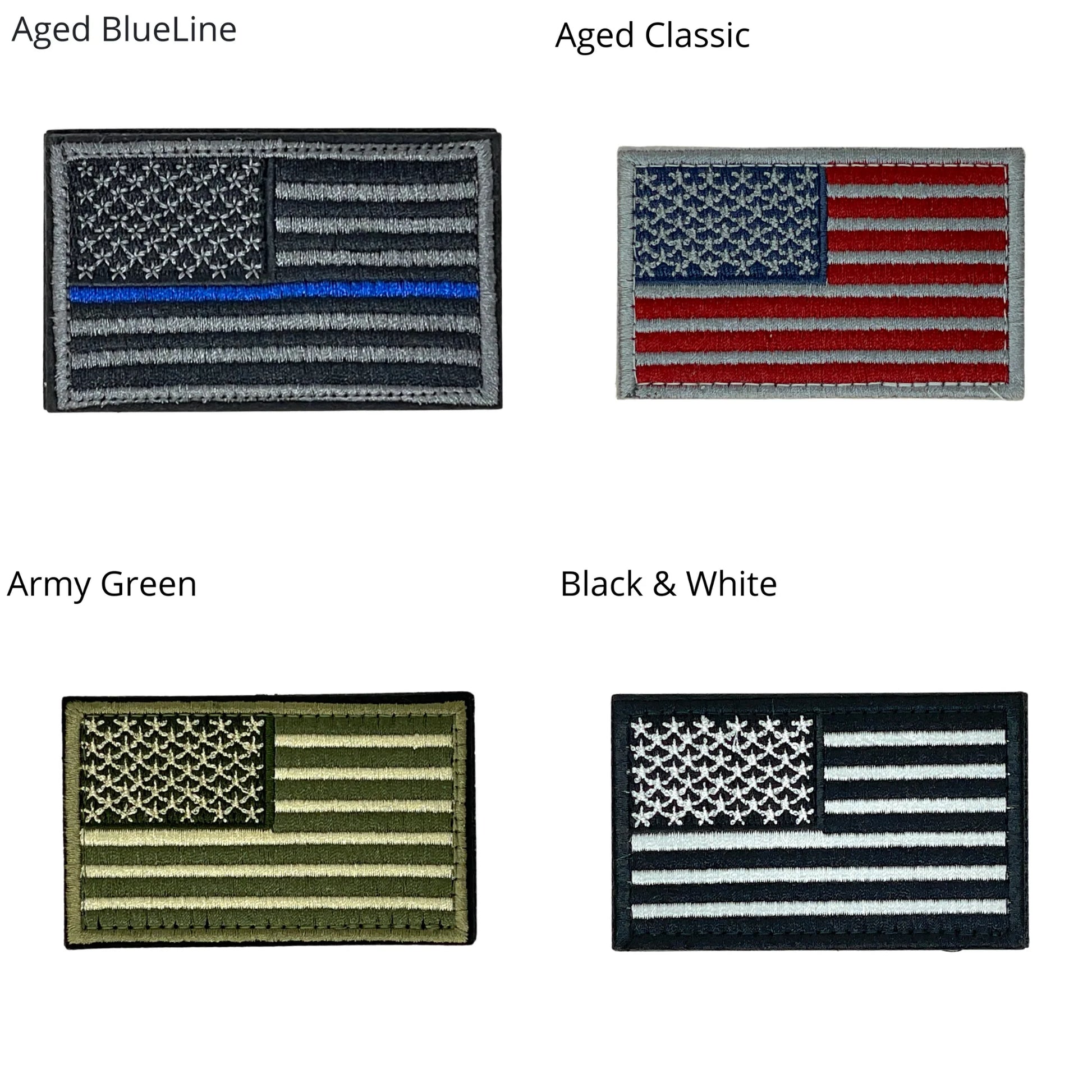 Tactical USA Flag Patch with Removable Backing